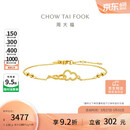 周大福福禄葫芦黄金手链(工费260)15cm约2.55g EOF1383