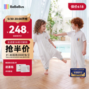 bebebus婴儿睡袋小风车春夏季薄款儿童分腿睡袋短袖宝宝防踢被 XL码