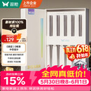 双枪100%纯钛筷子 家用高档金属筷钛质中空防烫防滑轻量便携餐具套装