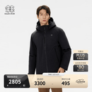 KOLON SPORT/可隆户外羽绒服 男士3L防水轻薄防风鹅绒夹克 LHDJ5WN113-BK 黑色 2XL 185/104A
