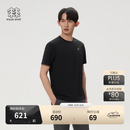 KOLON SPORT/可隆SECO圆领T恤 男士户外消臭防晒UPF50+吸湿速干短袖上衣 LHRT6MTT27-BK 黑色 XL 180/100A
