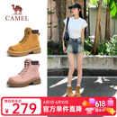 骆驼（CAMEL）戈壁经典大黄靴秋季女士复古潮流户外时尚百搭马丁靴 L23W076036土黄 37
