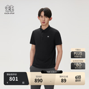KOLON SPORT/可隆SECO POLO衫  男士户外抗菌防晒UPF50+吸湿速干T恤 LHPT6MTT23-BK 黑色 L 175/96A