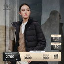 KOLON SPORT/可隆户外羽绒服 女士防风防泼水中量鹅绒夹克 LKDJ5WTT44-BK 黑色 M 165/88A