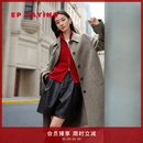 EP雅莹毛呢大衣女 100纯羊毛静奢风中长款外套 商场同款8305A 驼色 M