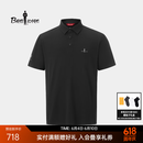 比音勒芬【绅领T】父亲节礼物2026夏季新款男士户外休闲短袖POLO衫防晒 07黑色 L （105）