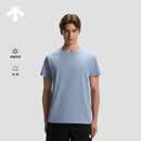 迪桑特（DESCENTE）TRAINING系列TRICOT经编凉感防晒UPF50+短袖T恤男士新品 BU-蓝色 L (175/96A)