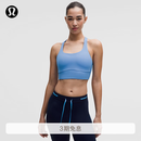 lululemon丨Energy女士交叉肩带长款运动内衣 *Evolve LW2ELBS 泳池派对蓝 S