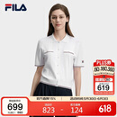 FILA 斐乐官方女子编织衫2026夏季基础百搭短装休闲短袖上衣