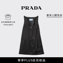 PRADA/普拉达【礼物】女士再生尼龙府绸质感无袖连身裙裙子 黑色 38