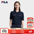FILA 斐乐官方女子编织衫2026夏季基础百搭短装休闲短袖上衣