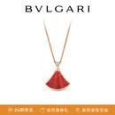 宝格丽（BVLGARI）DIVAS’ DREAM系列 18K玫瑰金红玉髓镶钻项链 359987【礼物】