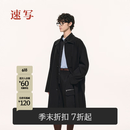 速写男装【SAMO联名】2026春新品风衣H型宽松翻领9Q2911380 001本黑 M