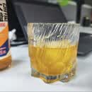 CRHMMFLFins风高颜值酒吧玻璃杯威士忌杯洋酒杯上班族家用简约咖啡杯茶杯 玄冰八角杯【六只】