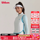 威尔胜（Wilson）网球帽男女同款成人遮阳帽舒适透气专业运动帽时尚空顶帽子正品 【亮白色】S/M码
