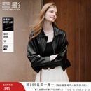 香影黑色皮衣外套女小个子2026春季新款高级感酷飒风短款pu皮夹克 黑色 M 160/84A/95-110斤