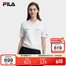 FILA 斐乐官方女子编织衫2026夏季基础百搭短装休闲短袖上衣
