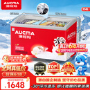 澳柯玛（AUCMA）338升雪糕柜卧式冰柜展示柜 商用冷冻柜 大容量冰箱点菜冷柜 钢化玻璃门负30度 1级能效 SD-338HA