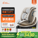 两只兔子新国标儿童安全座椅汽车智能APP语音通风加热 求知2pro光晖星曜金