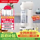 SANLIDA三利达 气泡水机0糖0脂0卡自制巴黎水碳酸饮料打气加气机自动泄压 台式便携调酒苏打水汽水机 白色