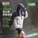 波司登（BOSIDENG）谷爱凌同款冲锋衣鹅绒羽绒服短款男女同款小码推荐90绒三合一外套 铝色 安谧蓝82AE L 170/92A 体重约120-145斤