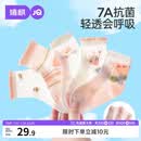 婧麒（JOYNCLEON）儿童袜子女童夏季薄款女宝宝透气网眼无骨中筒袜婴儿袜 Jyf183118