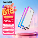 佰维（BIWIN）48G(24G×2)套装 DDR5 6000频率台式机内存条 时空行者DW100 RGB灯条(C28)白色AI PC电脑存储配件