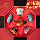 宋蕴双师联名锔钉紫砂壶敦煌文创茶杯高端茶具套装乔迁礼物茶具伴手礼