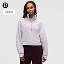 lululemon丨Scuba 女士超宽松款烟囱领卫衣*拉绒 LW3IFSS 浅薰衣草紫/金 M /L
