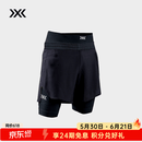 XBIONIC效能(二合一)男士运动短裤-EFFEKTOR 2IN1 SHORTS MEN 跑步健身 极限黑/极限黑 M
