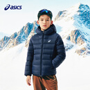 亚瑟士（asics）26年中大童男女冬季新款三防连帽柔软保暖羽绒服