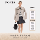 PORTS宝姿女装2026春夏新款风衣LU8T009MWC051 沙丘杏色 XS （2）