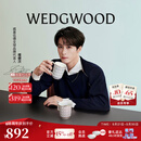 Wedgwood【檀健次同款】WEDGWOOD金粉年华骨瓷马克对杯心形礼盒新婚礼物 金粉年华马克杯心形礼盒（蓝+红）