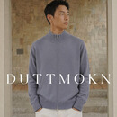DUTTMOKN【45%PIMA+55%桑蚕丝】LP风老钱春夏休闲立领双拉链外套 紫灰色 M