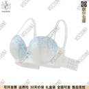 EVERION轻奢品牌大码内衣女士文胸罩轻奢大胸甜美性感圆润聚拢调整型奶 沁蓝雪釉白 85E
