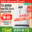 氧精灵5L升医用制氧机家用老人吸氧机孕妇氧气机呼吸雾化51W国家补贴