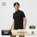 KOLON SPORT/可隆户外休闲衣 男士抗皱透湿AIRMESH热压POLO衫 LHPT6MN087-BK 黑色 （尺码偏小） 2XL 185/104A