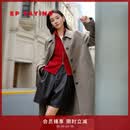 EP雅莹毛呢大衣女 100纯羊毛静奢风中长款外套 商场同款8305A 驼色 M