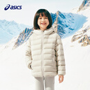 亚瑟士（asics）26年中大童男女冬季新款三防连帽柔软保暖羽绒服