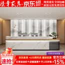 臻幸公司前台接待台酒店大厅样品屋展示中心服务台美容院养生馆茶楼吧 鱼肚白＋原木色 280x60x100cm
