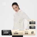 KOLON SPORT/可隆抓绒夹克 女子户外运动徒步登山连帽保暖透气上衣外套 LKFJ5SN010-CR 米白 XL 175/96A