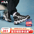 FILA童鞋儿童棉鞋2025冬季男女童旋钮加绒保暖运动鞋 黑/太空银-BW 38 内长24.0cm