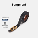 Songmont山下有松女士腰带双面自由搭配裤带头层牛皮装饰皮带 环环相扣S码 现货