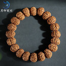 月印百川 金刚菩提手串男士双龙纹满肉文玩佛珠手链约13*10mm