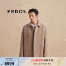 ERDOS 无染色羊绒外套简约休闲保暖上衣男毛呢大衣 无染羊绒色 L 175/96A
