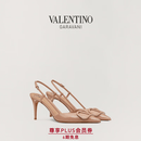 华伦天奴VALENTINO[礼物]女士 VLOGO SIGNATURE 漆皮高跟鞋 肉桂粉色（建议选小半码） 35.5