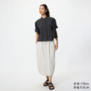 优衣库女装休闲工装裙26春夏新款487792 02 浅灰色 M