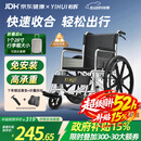 怡辉（YIHUI）轮椅轻便可折叠老人专用出行便携式年轻人骨折小型手动老年代步车