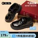卡特兔童鞋儿童黑色小皮鞋2025秋新幼儿园儿童礼服鞋2-6岁舞台演出鞋子 黑色 27 内长约17.5cm 脚长约16.5-17.0