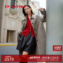 EP雅莹毛呢大衣女 100纯羊毛静奢风中长款外套 商场同款8305A 驼色 M